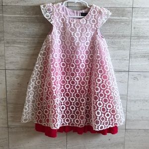 3/$15 Cynthia Rowley pink and white dress